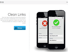Tablet Screenshot of cleanlinksapp.com
